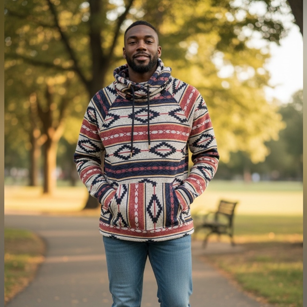Brooklyn Cloth Hoodie New without tags $85 Retail Large 21-22” pit to pit